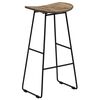 vidaXL Chaises de bar lot de 4 teck recycl&eacute;