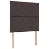 vidaXL T&ecirc;te de lit LED Marron tissu