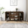 vidaXL Buffet ch&ecirc;ne fum&eacute; 135x41x75 cm bois d'ing&eacute;nierie