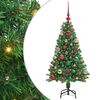 vidaXL Sapin de No&euml;l avec &eacute;clairage LED 120 cm 150 LED Blanc chaud