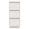 vidaXL Buffets 2 pcs Blanc 32x34x75 cm Bois massif de pin
