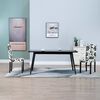 vidaXL Chaises &agrave; manger lot de 2 noir tissu
