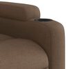 vidaXL Fauteuil inclinable &eacute;lectrique marron tissu