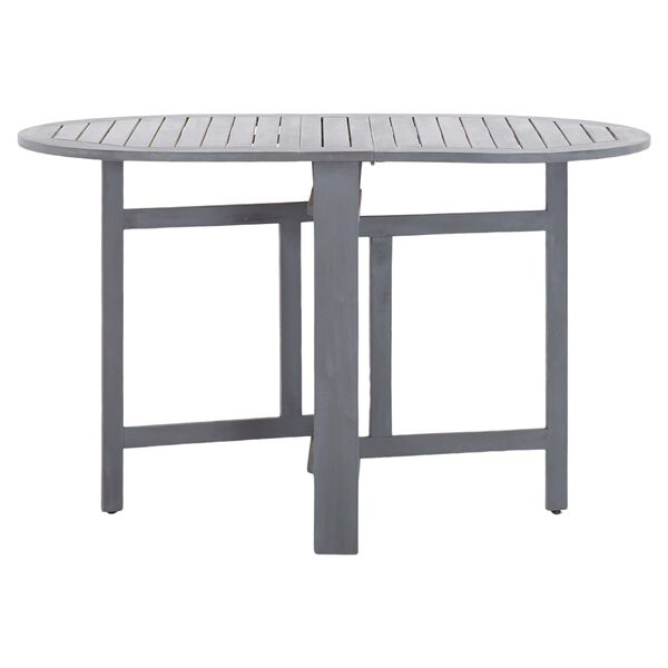 vidaXL Ensemble &agrave; manger de jardin 5 pcs Bois d'acacia massif Gris