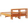 vidaXL Cadre de lit sans matelas cire marron 140x200cm bois pin massif