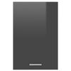 vidaXL Armoire suspendue "Lyon" Gris brillant 39,5x31x60 cm