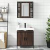 vidaXL Ensemble de meubles de salle de bain 2 pcs Ch&ecirc;ne marron
