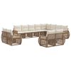 vidaXL Ensemble de canap&eacute; de jardin 12 pc Beige et blanc cr&egrave;me