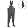 vidaXL Pantalon &eacute;chassier avec bottes Vert Pointure 42