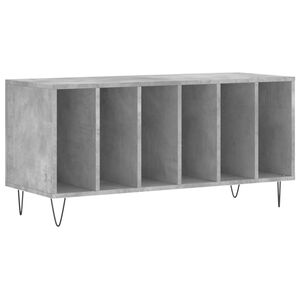 vidaXL Armoire à disques gris béton 100x38x48 cm bois d'ingénierie