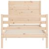 vidaXL Cadre de lit sans matelas bois massif