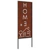 vidaXL &Eacute;cran de confidentialit&eacute; de jardin Fretwork Rouill&eacute; 50 x 140 cm