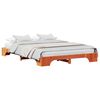 vidaXL Cadre de lit Brun cire 140 x 200 cm Pin massif