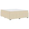 vidaXL Cadre de lit avec matelas Cr&egrave;me 180 x 200 cm tissu