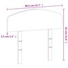 vidaXL T&ecirc;te de lit cire marron 75 cm bois massif de pin