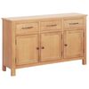 vidaXL Buffet Marron 112 x 33.5 x 70 cm Ch&ecirc;ne massif