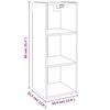 vidaXL Armoire murale Gris b&eacute;ton 34,5x32,5x90 cm Bois d'ing&eacute;nierie
