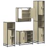 vidaXL Ensemble de meubles de salle de bain 4 pcs ch&ecirc;ne sonoma