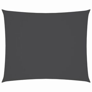 vidaXL Voile de parasol Tissu Oxford rectangulaire 3x4 m Anthracite