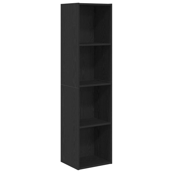 vidaXL Biblioth&egrave;que Ch&ecirc;ne noir 143 x 30 x 36 cm Bois d'ing&eacute;nierie
