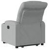 vidaXL Fauteuil inclinable &eacute;lectrique gris clair tissu