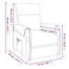 vidaXL Fauteuil de massage Marron Tissu