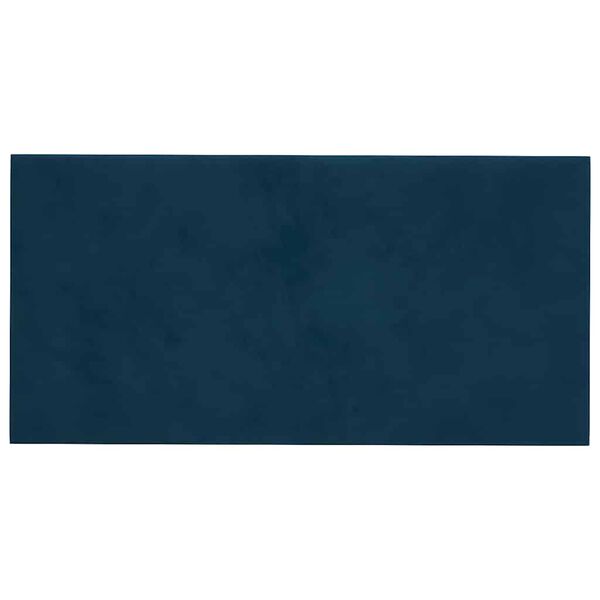 vidaXL Panneaux muraux 12 pcs Bleu 60x30 cm Velours 2,16 m&sup2;