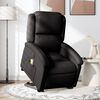 vidaXL Fauteuil inclinable de massage &eacute;lectrique Noir Tissu