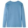 T-shirt enfants &agrave; manches longues bleu moyen 104