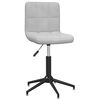 vidaXL Chaises pivotantes &agrave; manger lot de 6 Gris clair Velours