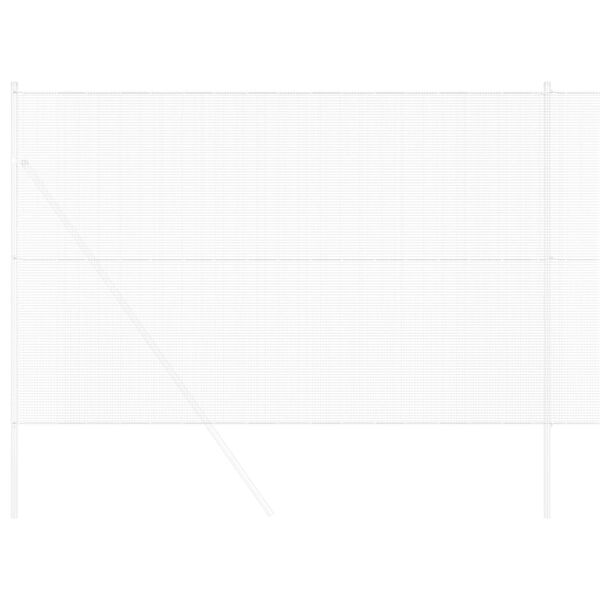 vidaXL Cl&ocirc;ture en fil soud&eacute; Argent 1.6 x 10 m
