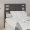 vidaXL T&ecirc;te de lit Gris 96x4x100 cm Bois massif de pin
