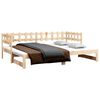 vidaXL Lit coulissant sans matelas 2x(90x200) cm Bois de pin massif