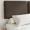 vidaXL Cadre de lit avec t&ecirc;te de lit rembourr&eacute;e Taupe 140 x 190 cm