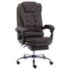 vidaXL Chaise de bureau Marron Similicuir