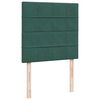 vidaXL Cadre de lit ottoman avec matelas vert fonc&eacute; 90x200 cm velours