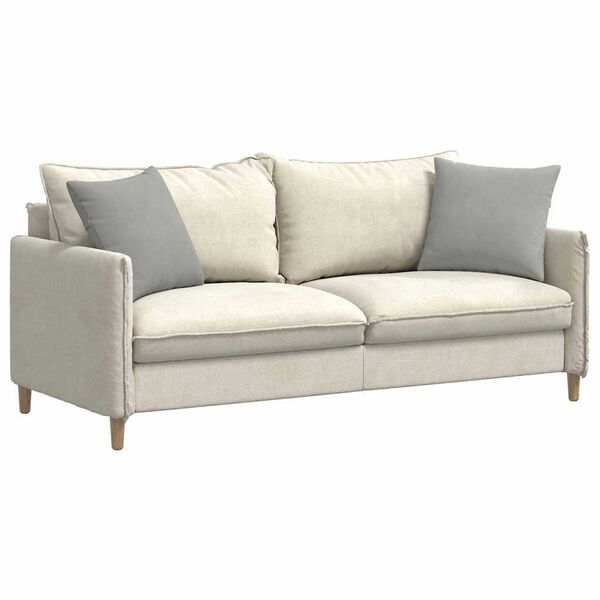 vidaXL Coussins de canap&eacute; 2 pcs Gris clair 45 x 45 cm tissu