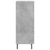 vidaXL Buffet Gris b&eacute;ton 34,5x34x90 cm Bois d'ing&eacute;nierie