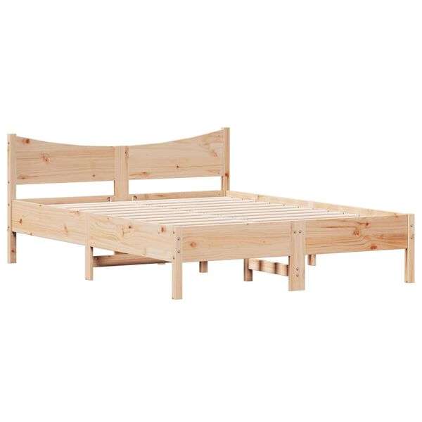vidaXL Cadre de lit sans matelas 120x190 cm bois de pin massif