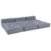 vidaXL Canap&eacute; modulaire 4 pcs Gris tissu