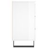 vidaXL Tables de chevet 2 pcs blanc brillant 40x35x69 cm