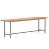 vidaXL Dessus de bureau 220x55x2,5 cm bois massif de h&ecirc;tre