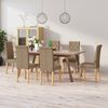 vidaXL Chaises &agrave; manger lot de 6 taupe tissu