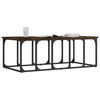 vidaXL Table basse ch&ecirc;ne fum&eacute; 100x50x35,5 cm bois d'ing&eacute;nierie