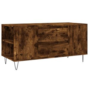 vidaXL Table basse ch&ecirc;ne fum&eacute; 102x44,5x50 cm bois d'ing&eacute;nierie