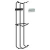 vidaXL Support de gobelet de saut de baril 2 pcs noir acier