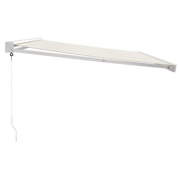 vidaXL Auvent r&eacute;tractable cr&egrave;me 4,5x3 m tissu et aluminium