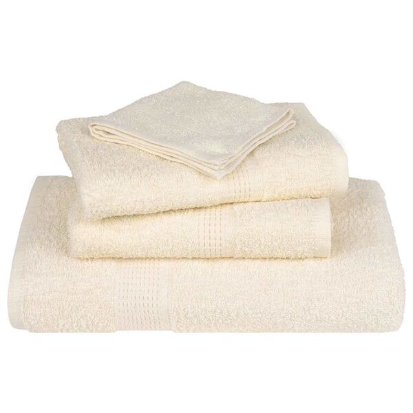 vidaXL Serviettes de sauna FROGN 10 pcs cr&egrave;me 80x200 cm 360 g/m&sup2;