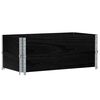 vidaXL Colliers de palette 2 pcs noir 100x50 cm bois de pin solide