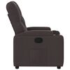 vidaXL Fauteuil inclinable Marron fonc&eacute; Tissu